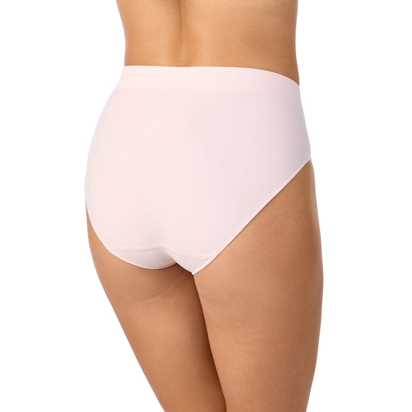 A lady wearing Seamless Comfort Hi Cut Cameo