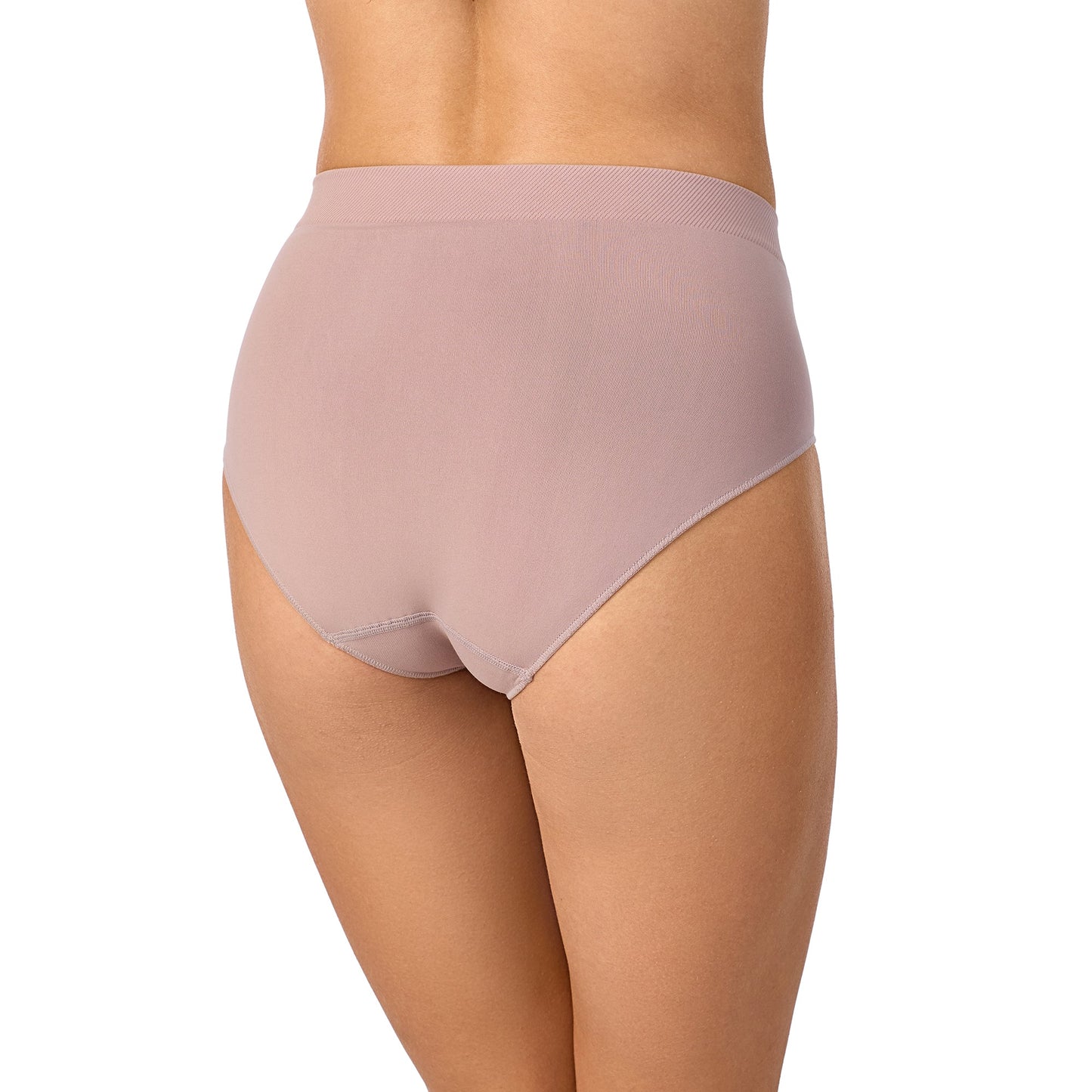 A lady wearing Seamless Comfort Brief Mink