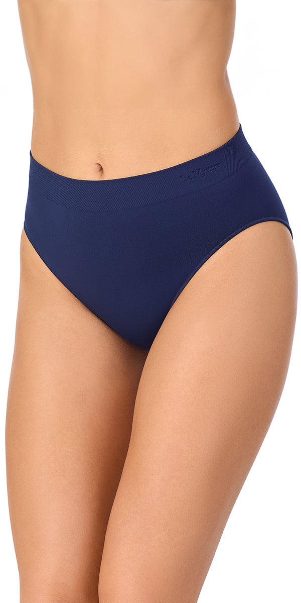 A Seamless Comfort Hi Cut in True Navy