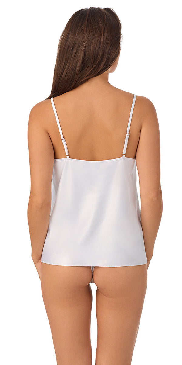 A lady wearing white Lace Allure Chemise
