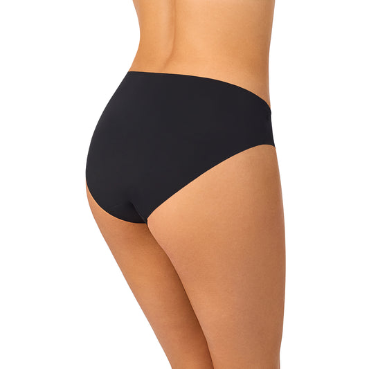 A Lady Wearing Cooling Comfort Free Cut Bikini - Black Back view
