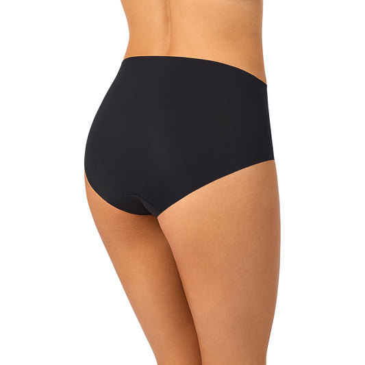 A Lady Wearing Cooling Comfort Free Cut Brief - Black Back view