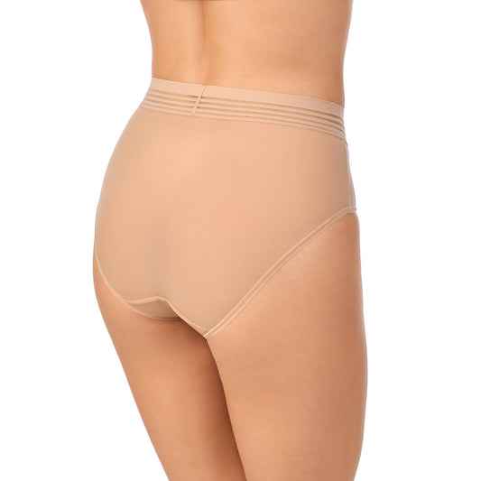 A lady wearing Second Skin Brief in Natural