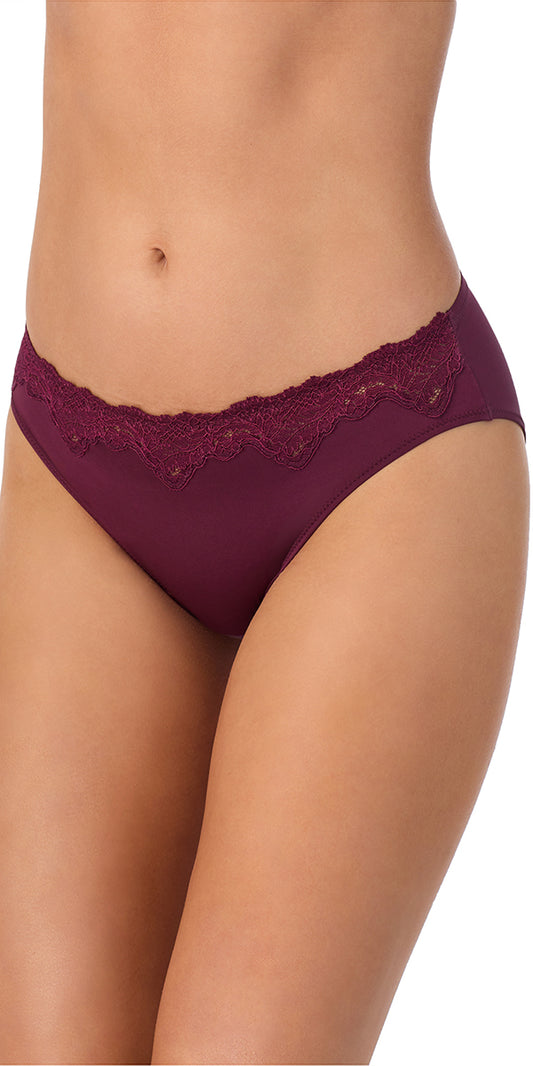 A lady wearing blackberry 
Lace Allure Micro Bikini