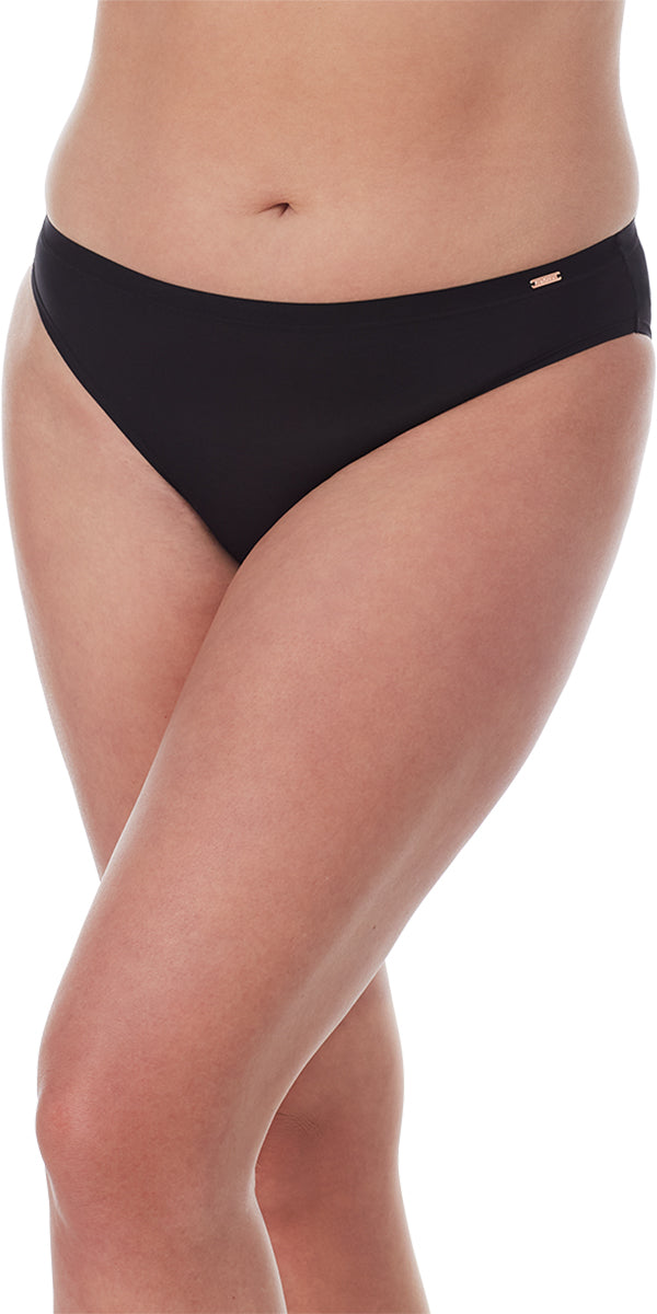 A black infinite comfort bikini.