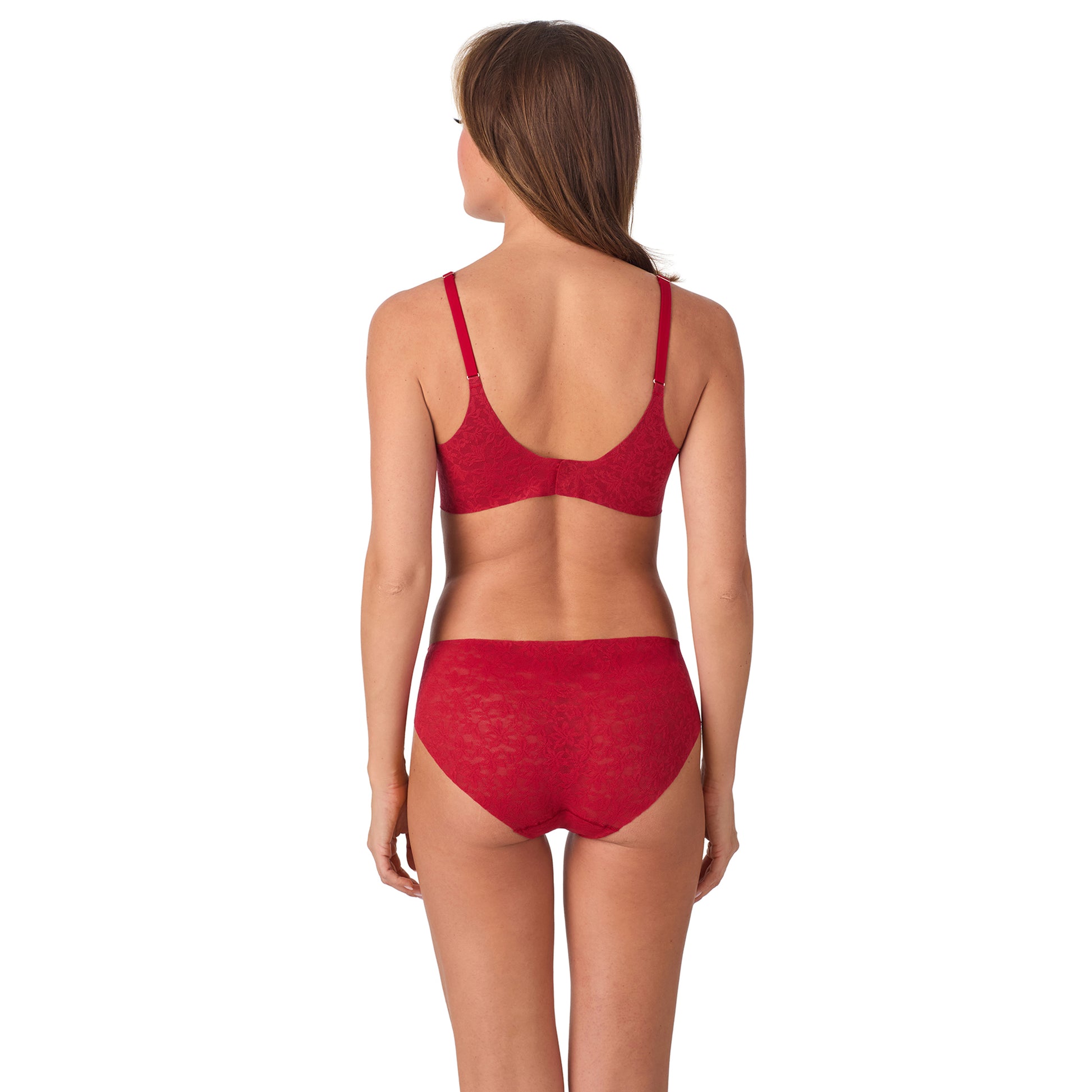 Lace Tech Unlined - Pomegranate