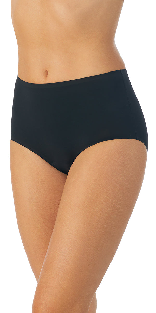 A lady wearing Black Signature Comfort Brief
