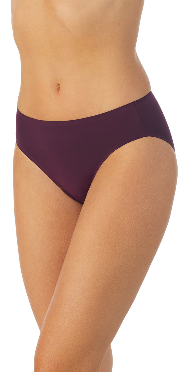 A lady wearing Dark Amethyst Signature Comfort Bikini 