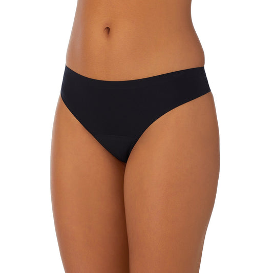Smooth Shape Leak Resistant Thong - Black