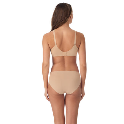 A Lady Wearing Cooling Comfort Unlined - Natural
