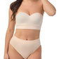 A lady wearing natural Seamless Comfort Wireless Bandeau 