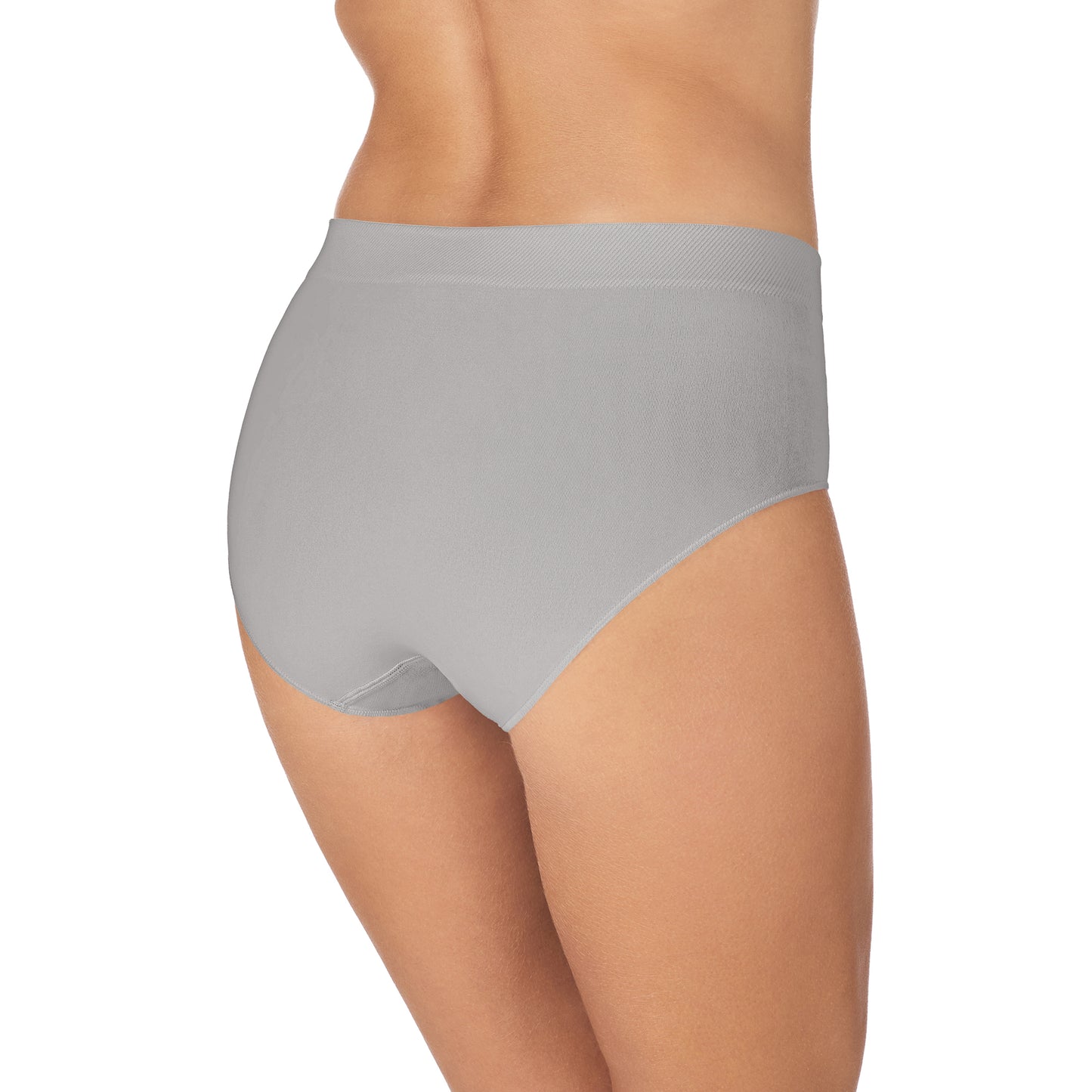 Seamless Comfort Brief - Smoke posing back view