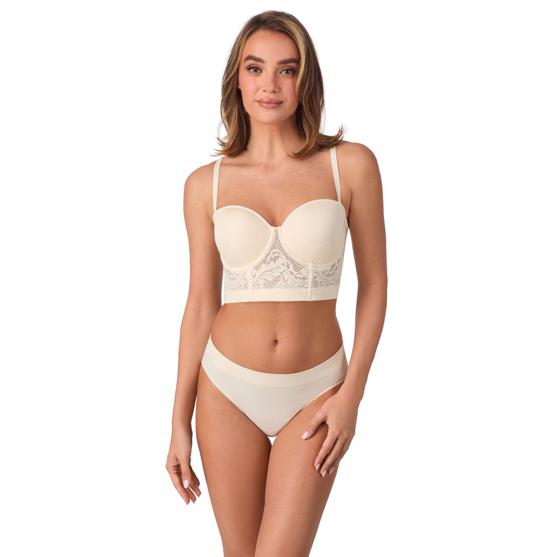 Lace Allure Bustier - Papyrus