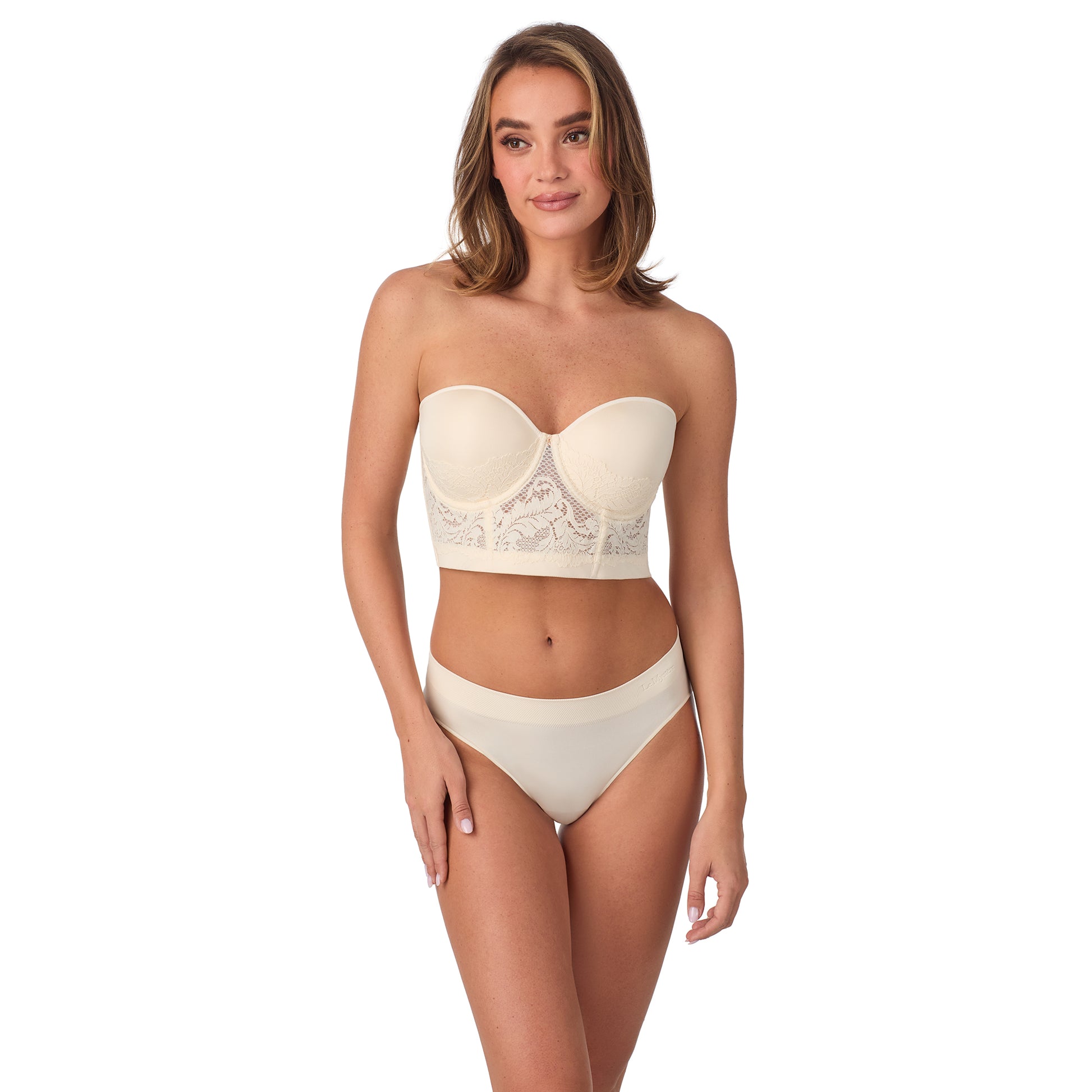 Lace Allure Bustier - Papyrus
