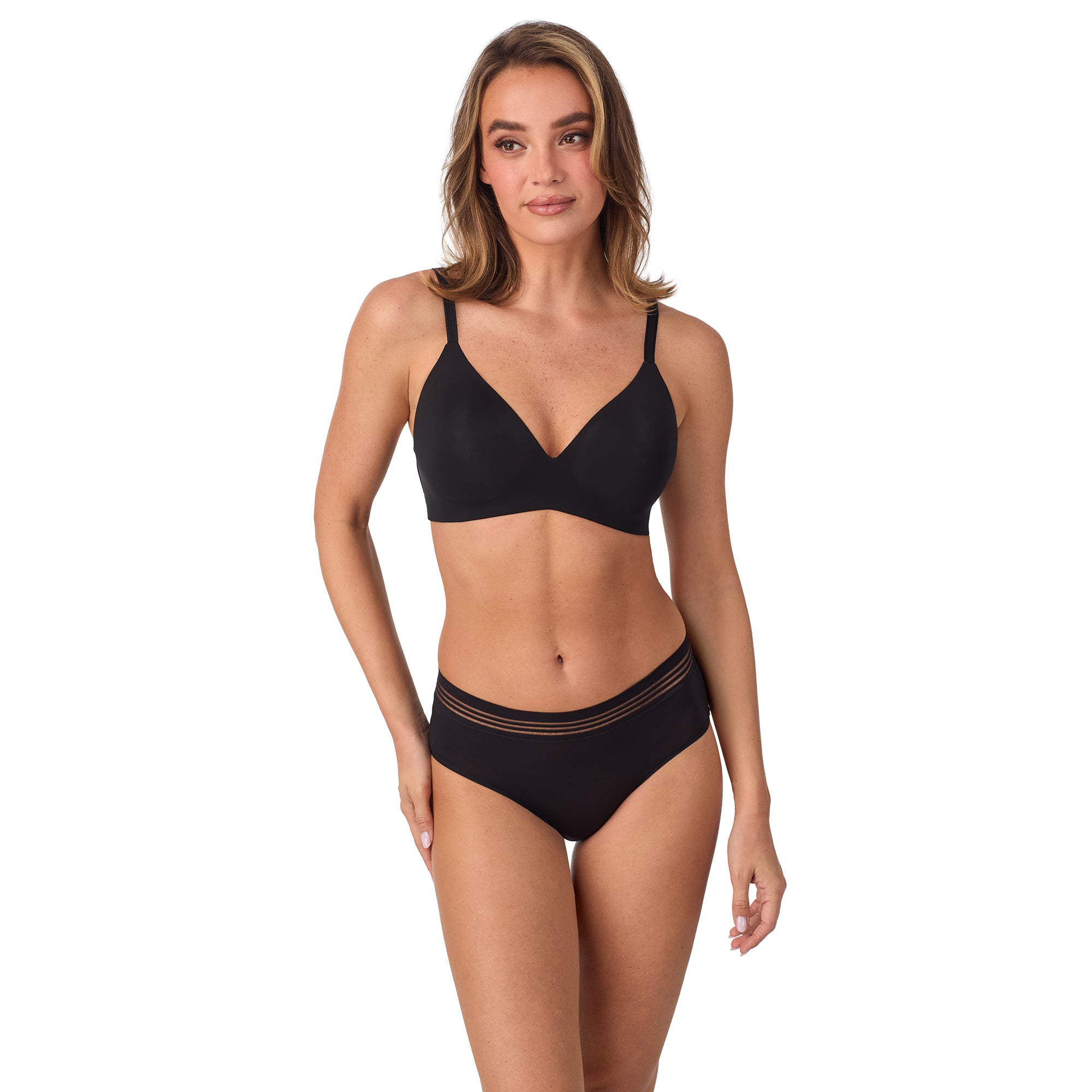 Second Skin Wireless Bra - Black – Le Mystère