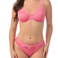 A lady wearing Lace Allure Moulded Unlined in Blossom