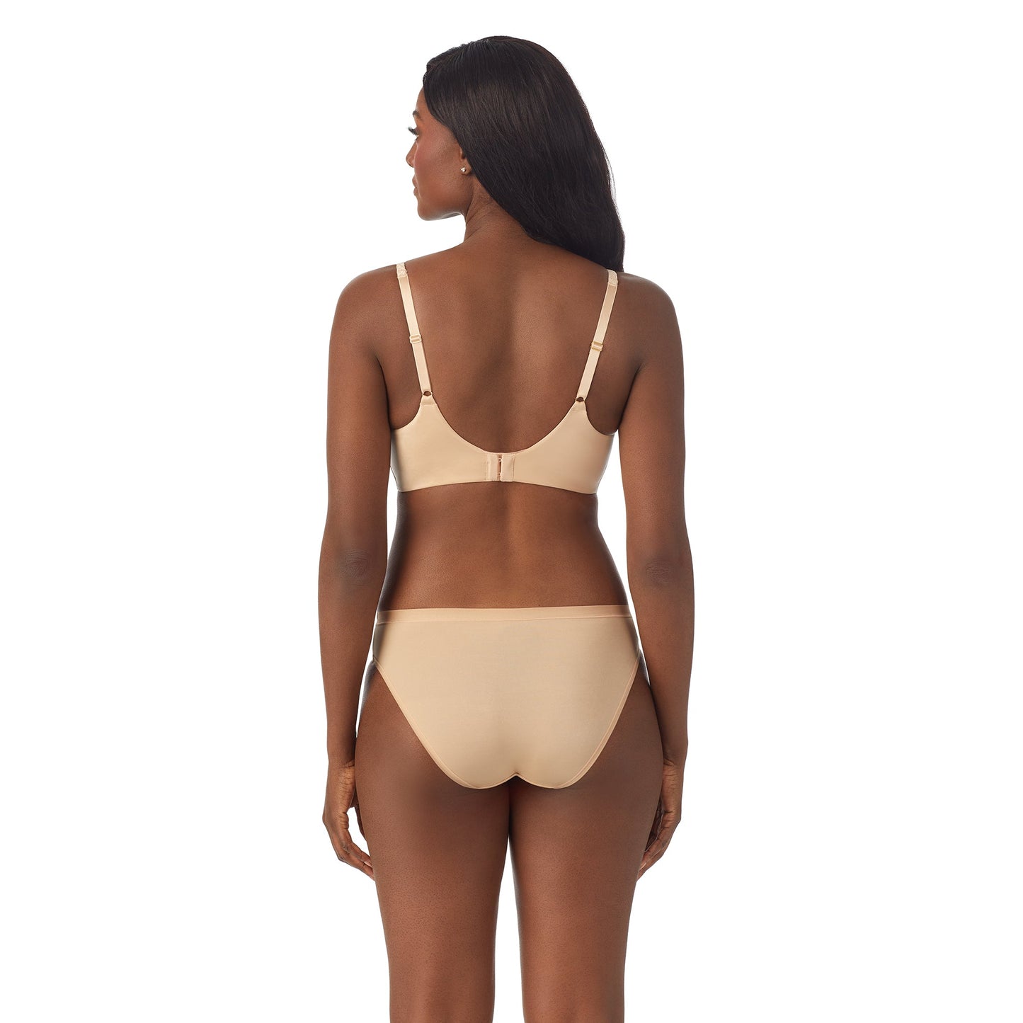 A lady wearing Safari Wireless Bra in Sahara