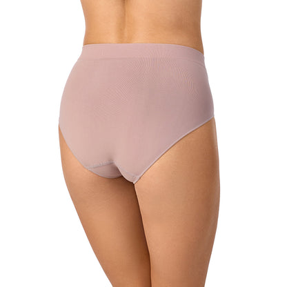 A lady wearing Seamless Comfort Brief Mink