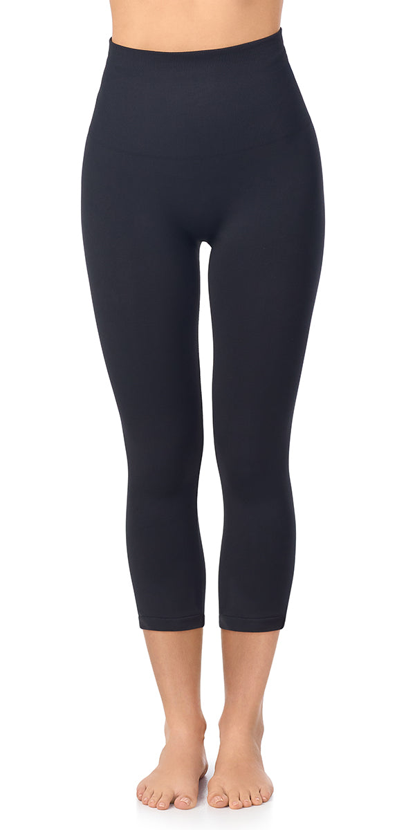 Seamless Comfort Smoothing 3/4 Legging - Black