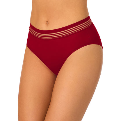 A lady wearing Second Skin Hipster - Pomegranate