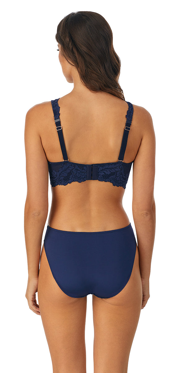 Ann Summers Allurer 1/4 cup bra with lace overlay in cobalt - ShopStyle
