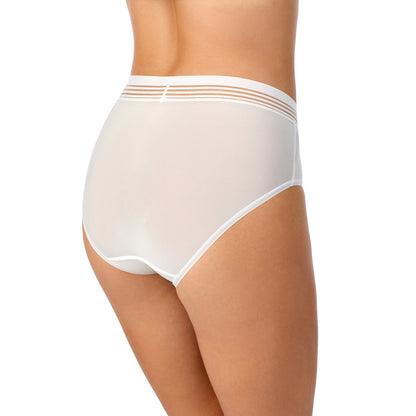 A lady wearing Second Skin Brief Pearl