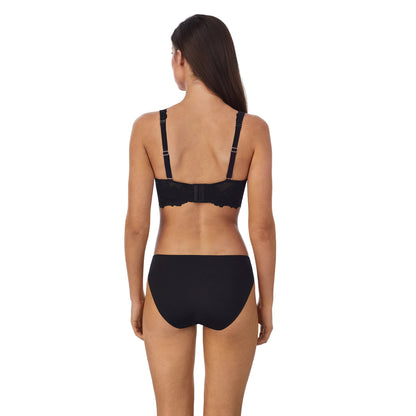 A lady wearing Lace Allure Longline Convertible in Black