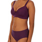 A lady wearing dark amethyst smooth shape 360 smoother