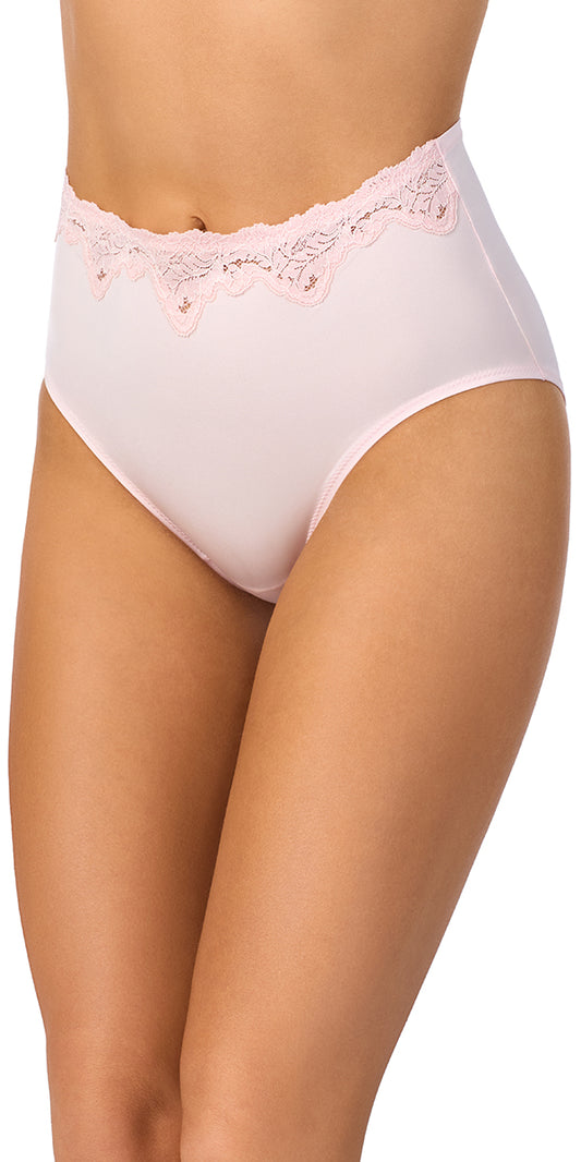 A lady wearing Lace Allure Micro Brief  Cameo