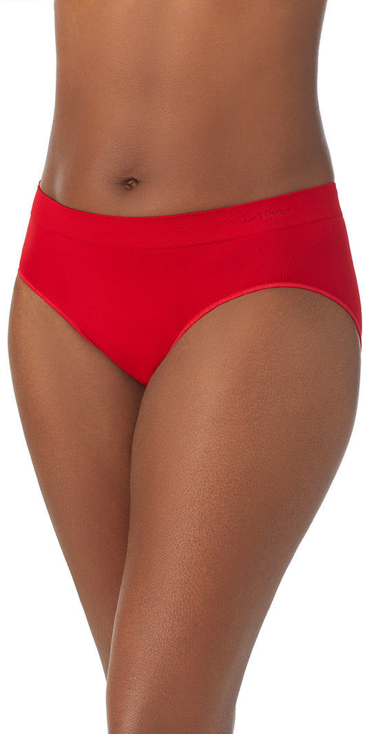 A lady wearing cherry seamless comfort hipster