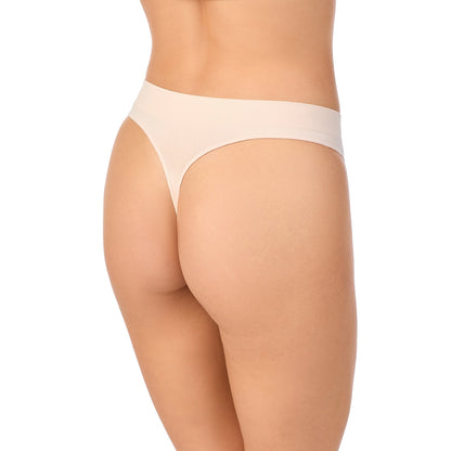A lady wearing Seamless Comfort Thong in Soft Shell