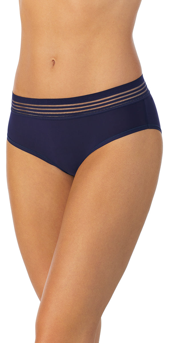 A lady wearing Evening Blue Second Skin Hipster 