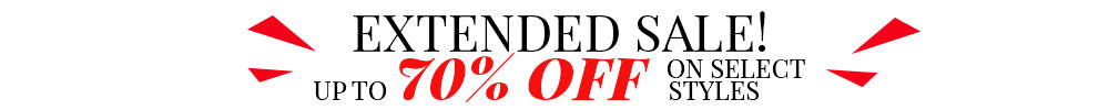 Extended sale! up to 70% off on select styles
