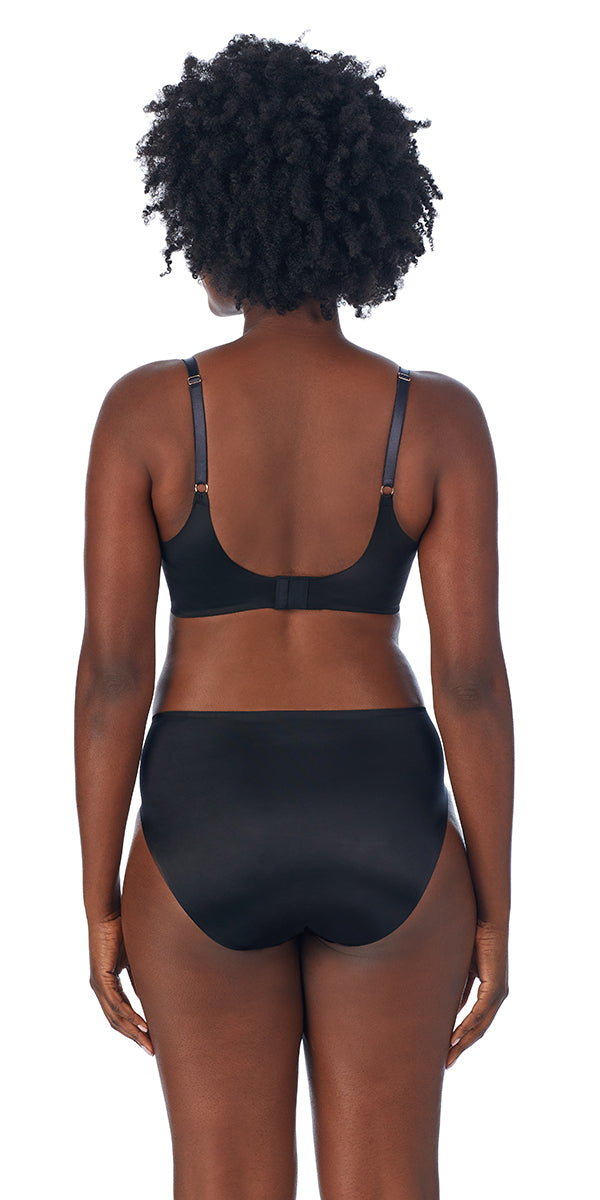 Buy online Black Polyester Tshirt Bra from lingerie for Women by