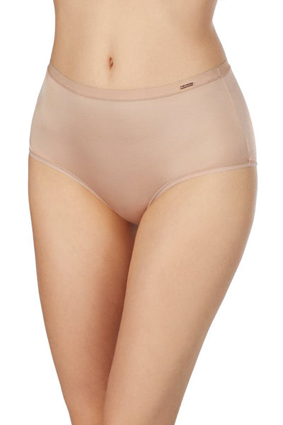 A lady wearing a natural infinite comfort brief.