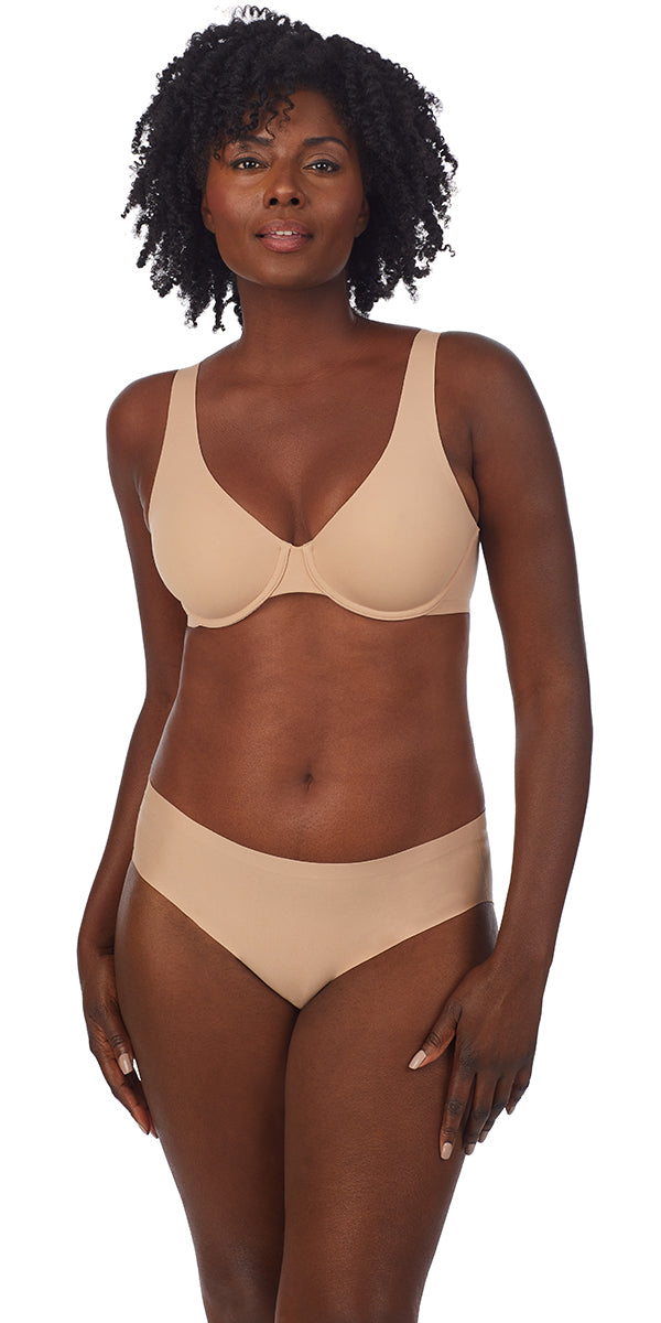 Le Mystere Sheer Seduction Wireless Bra 5325 Natural 32C at  Women's  Clothing store